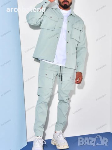 Мъжки ежедневен едноцветен комплект от две части, 4цвята , снимка 11 - Други - 43506590