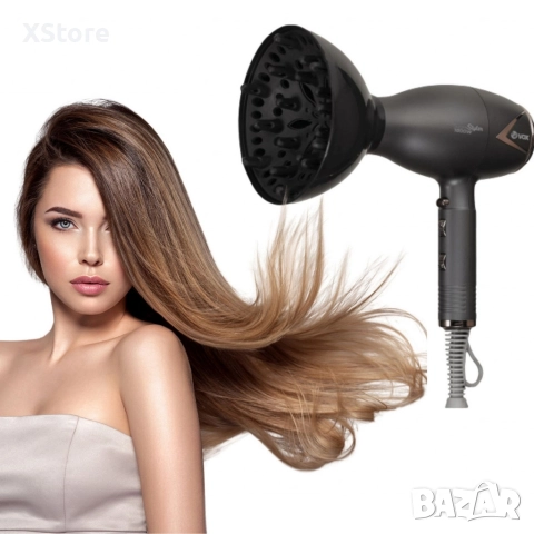 Сешоар VOX, HT 8776, йонизация, концентратор и дифузер, снимка 5 - Сешоари - 52595118