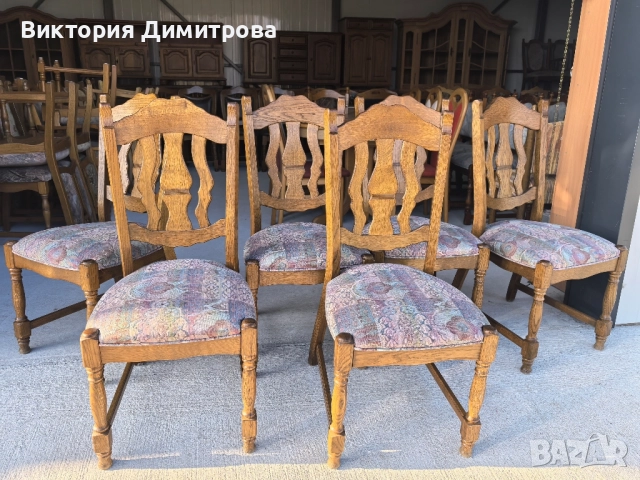 Комплект от 6 трапезни стола 