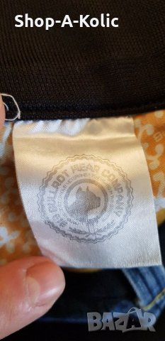 Vintage Retro 90s BULLROT WEAR CLOTHING CORP. Denim Jeans Hip Hop Embroidered, снимка 10 - Дънки - 35332325