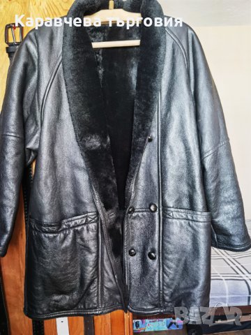 Дамско палто агнежка кожа, снимка 1 - Палта, манта - 42779741