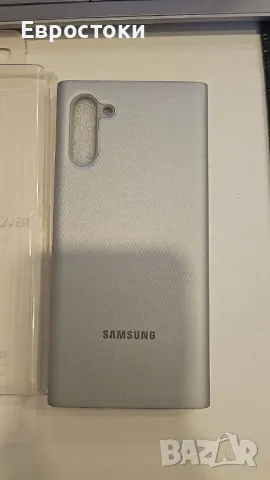 Оригинален калъф Samsung Galaxy Note 10, Galaxy Note 10 5G Clear View Cover – сребрист, снимка 7 - Калъфи, кейсове - 49426329