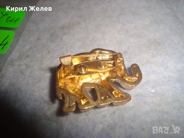ПОЗЛАТЕНО СКЪПОЦЕННО КЪСМЕТЛИЙСКО СЛОНЧЕ - БРОШКА с ФАСЕТИРАНИ ЮВЕЛИРНО КРИСТАЛЧЕТА  и ЕМАЙЛ 29064, снимка 4 - Други - 37685778