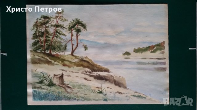 МАЙСТОРСКИ АКВАРЕЛ - РОДОПИ, БЪЛГАРСКИ АВТОР, ПОДПИСАНА, ДАТИРАНА