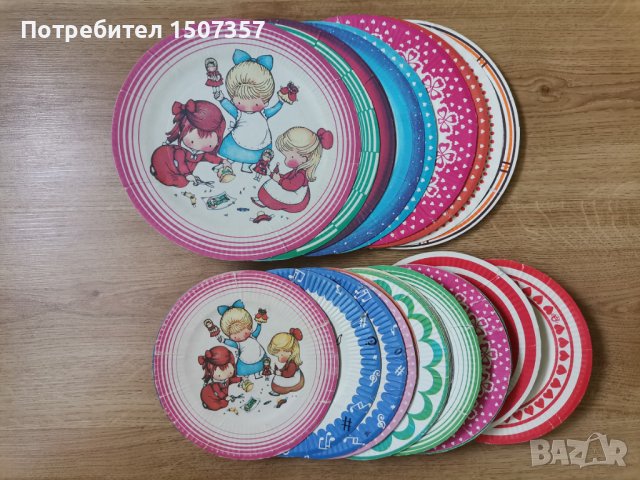 Колекция картонени чинии 35 броя