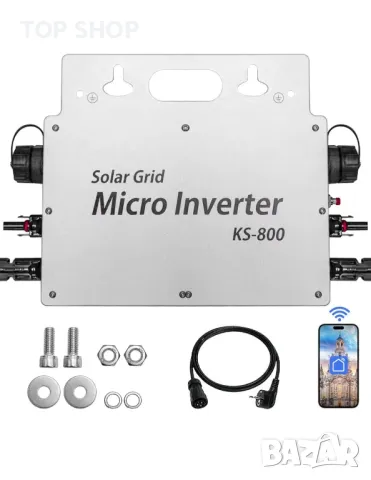 Инвертор 800 W - Инвертор IP65 с WLAN приложение за 2 соларни модула