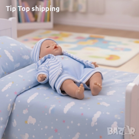 Кукла бебе с мигащи очички и зимни дрехи - Идеалният подарък за вашето дете