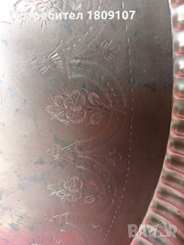 Тава - поднос месинг., снимка 4 - Антикварни и старинни предмети - 40387108