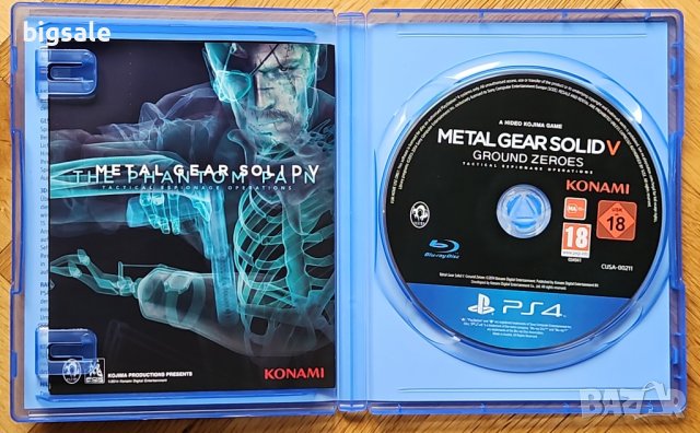 Диск Metal Gear Solid 5 Ground Zeroes PS4 Playstation 4 Плейстейшън, снимка 3 - Игри за PlayStation - 43059331