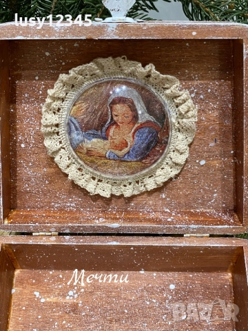 Кутия чантичка-Свята нощ! 🎄, снимка 4 - Декорация за дома - 52769451