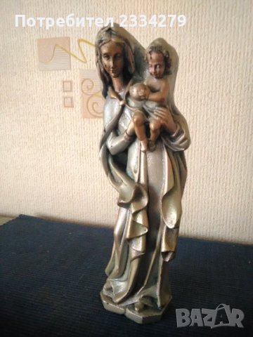 Барокови статуи ,,Дева Мария с Христос" различни автори,различни времеба и материали, снимка 3 - Антикварни и старинни предмети - 38085472