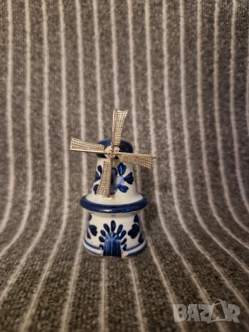 Delft винтидж солница-мелница с въртящи се перки 