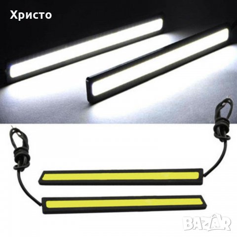 2бр LED лента 17cm LED за фарове на автомобил кола 12V, снимка 2 - Части - 27247596