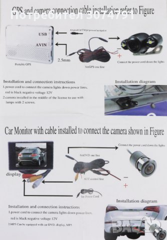 Модул Приемник Безжично Wi-Fi свързване камера за обратно виждане, снимка 9 - Аксесоари и консумативи - 32945096