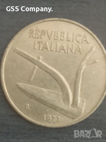 10лири(1973) Италия , снимка 2 - Нумизматика и бонистика - 38145496