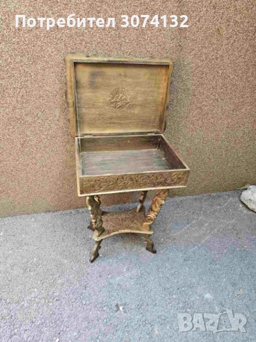 Тоалетка с дърворезба, снимка 2 - Тоалетки - 52159483