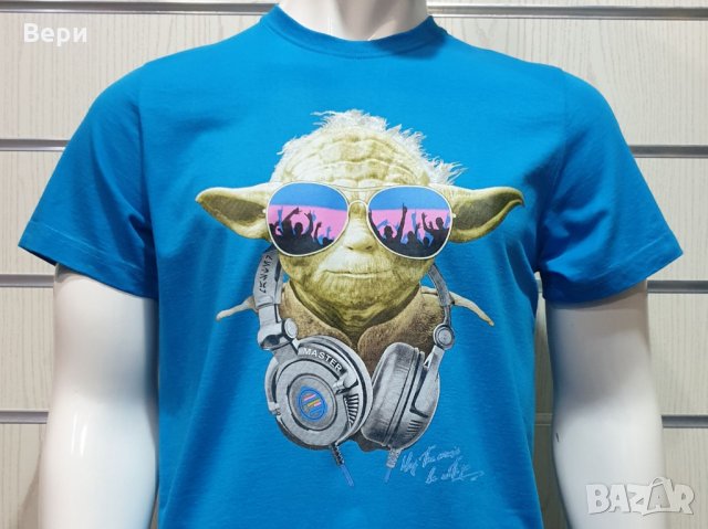 Нова мъжка тениска с трансферен печат Йода, Междузвездни войни (Star Wars), снимка 5 - Тениски - 28295608