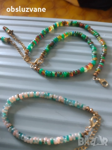 Модни гривни с естествен камък, снимка 2 - Гривни - 51643939