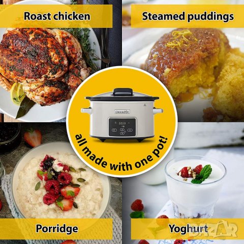 Уред за бавно готвене Crock-Pot CSC060X, снимка 5 - Мултикукъри - 39715715