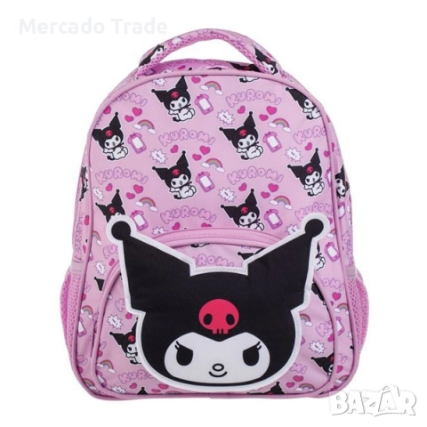 Ученическа раница в лилаво с 3D дизайн Kuromi, Различни видове, снимка 2 - Раници - 51621216