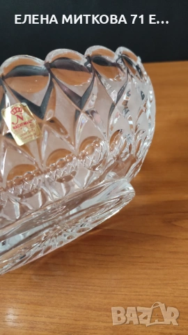 *Nachtmann* Германия дълбока кристална фруктиера с овална форма, снимка 10 - Аксесоари за кухня - 53058063