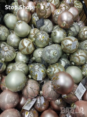 Стъклени коледни топки , снимка 1 - Декорация за дома - 42992345