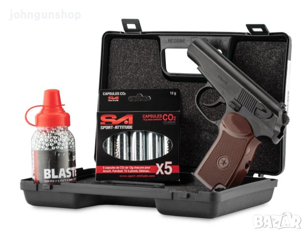 🔫 Въздушен пистолет Borner PM-X – реплика на легендарния „Макаров“, снимка 3 - Въздушно оръжие - 42935288