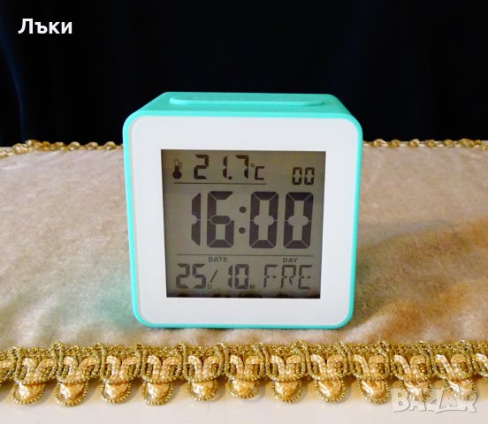 TCM Tchibo настолен часовник,аларма,радиоконтрол. 