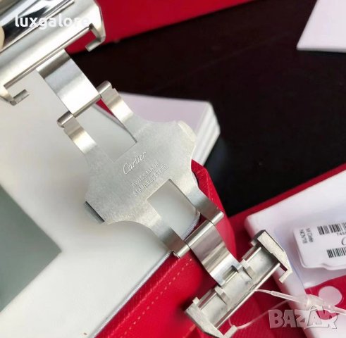 Мъжки часовник Cartier Santos 100 Stainless Steel - Diamond Afterset с автоматичен механизъм, снимка 7 - Луксозни - 42935700