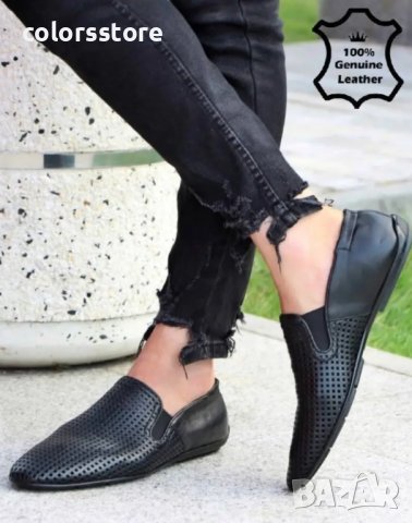 Мъжки обувки - черна ЕСТЕСТВЕНА кожа - 6751, снимка 2 - Мокасини - 37803706