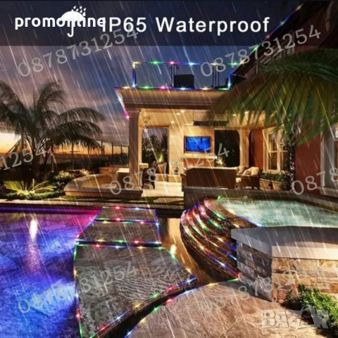 Многоцветен Лед Маркуч за Коледна Украса Водоустойчив RGB, снимка 7 - Други - 52250391