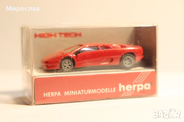 HERPA H0 1/87 LAMBORGHINI КОЛИЧКА КАМИОН МОДЕЛ, снимка 5 - Колекции - 52637950