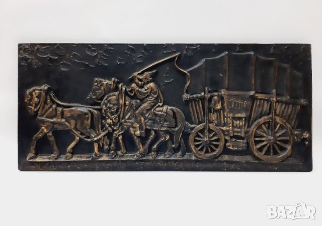 Старо чугунено немско релефно пано(3.5), снимка 1 - Антикварни и старинни предмети - 43527649