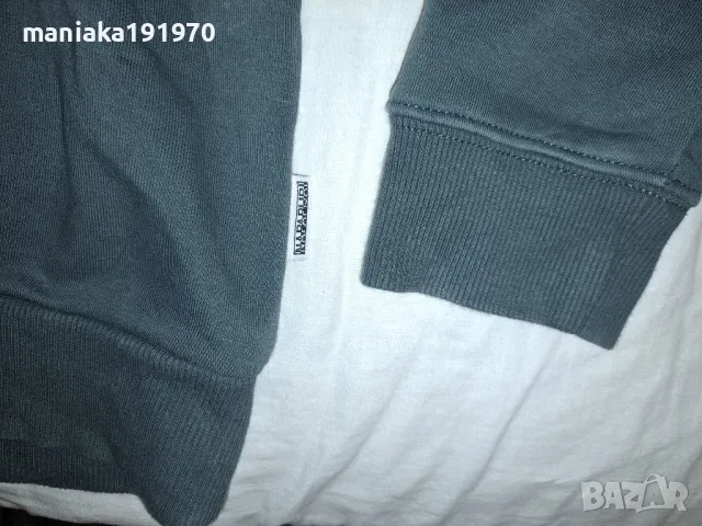 Napapijri Mens Green Burgee Winter 1 Hoodie (S) мъжки суичър , снимка 8 - Суичъри - 47755156
