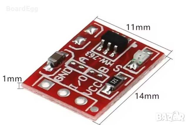 Капацитивен тъч модул TTP223, снимка 2 - Друга електроника - 51229172