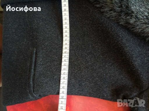 Луксозно дамско палто DIKA с яка от еко кожа, снимка 10 - Палта, манта - 24510994