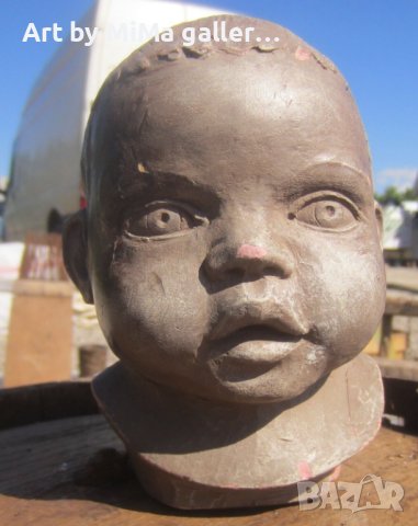 Бебе - реалистична глава автор скулптура фигура пластика бюст