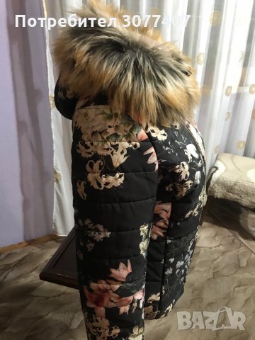 Зимно дамско яке с качулка, снимка 2 - Якета - 35456353