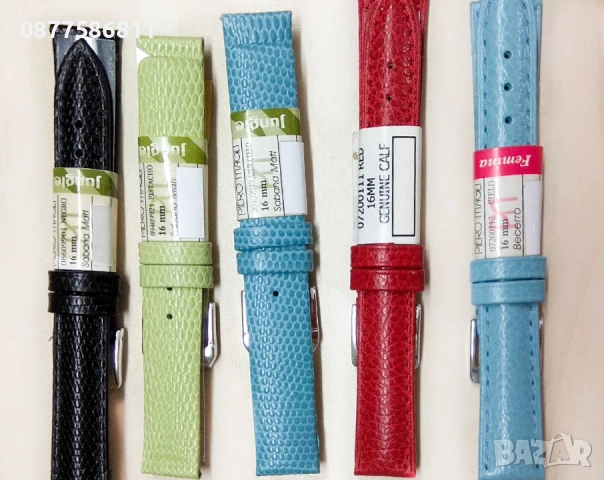 НОВА ЛУКСОЗНА ЗЕЛЕНА КАИШКА ЗА ЧАСОВНИК ОТ ЕСТЕСТВЕНА КОЖА.ЗЕЛЕНИ КАИШКИ ЗА ЧАСОВНИЦИ ZELENA KAISHKA, снимка 8 - Каишки за часовници - 51612159