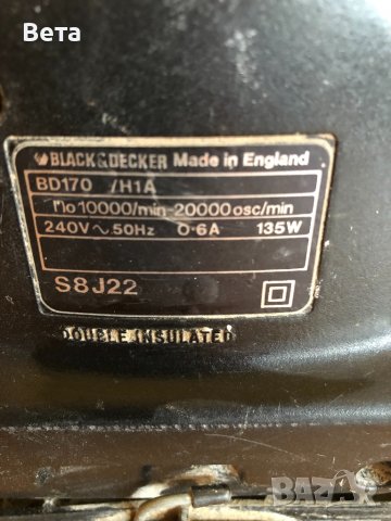 Виброшлайф BLACK & DECKER, Англия , снимка 5 - Други инструменти - 38161843