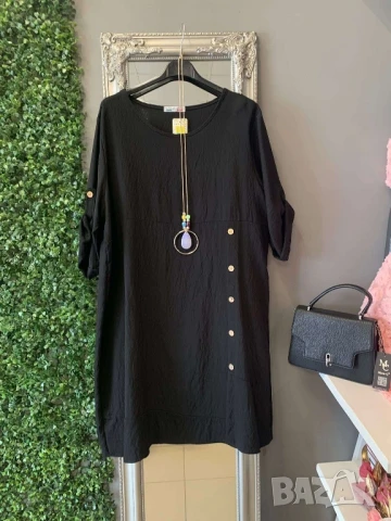 рокля с колие , снимка 2 - Рокли - 50872253