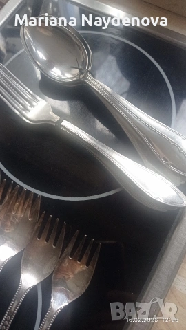 посребрени руски прибори и кълцалник, снимка 4 - Антикварни и старинни предмети - 53493745