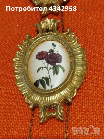 Seidenbild. Germany. Бароков комплект от 3 копринени картини.1960г, снимка 4 - Други ценни предмети - 49607420