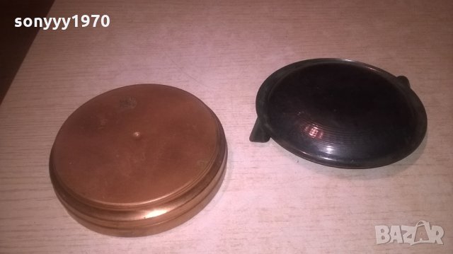РЕТРО ПЕПЕЛНИК ОТ 2 ЧАСТИ-15Х3СМ, снимка 3 - Антикварни и старинни предмети - 27646789