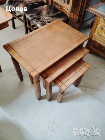 Комплект от 3 помощни масички , снимка 2 - Маси - 53379187