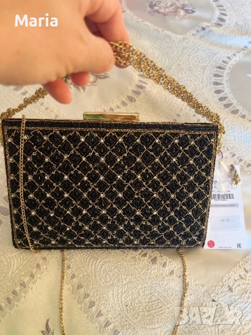 Zara нова чанта с  камъни