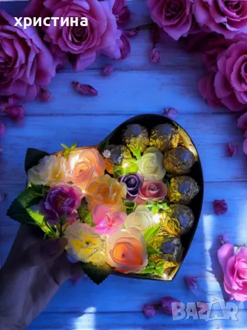 Подаръци букети от рози и цветя
