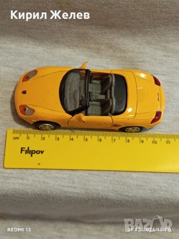 Метална количка спортен модел PORSCHE перфектно състояние за КОЛЕКЦИОНЕРИ 26593, снимка 6 - Колекции - 53571454