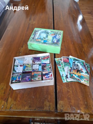 Стара детска игра с кубчета #3, снимка 3 - Антикварни и старинни предмети - 32484199