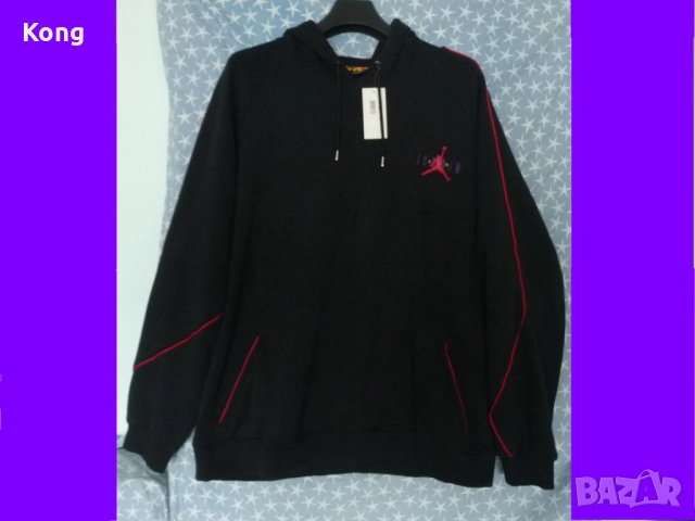 винтидж Nike Air Jordan citrus hoody мъжко яке Найки с качулка Еър Джордан суичър Оригинал, снимка 4 - Баскетбол - 52536853